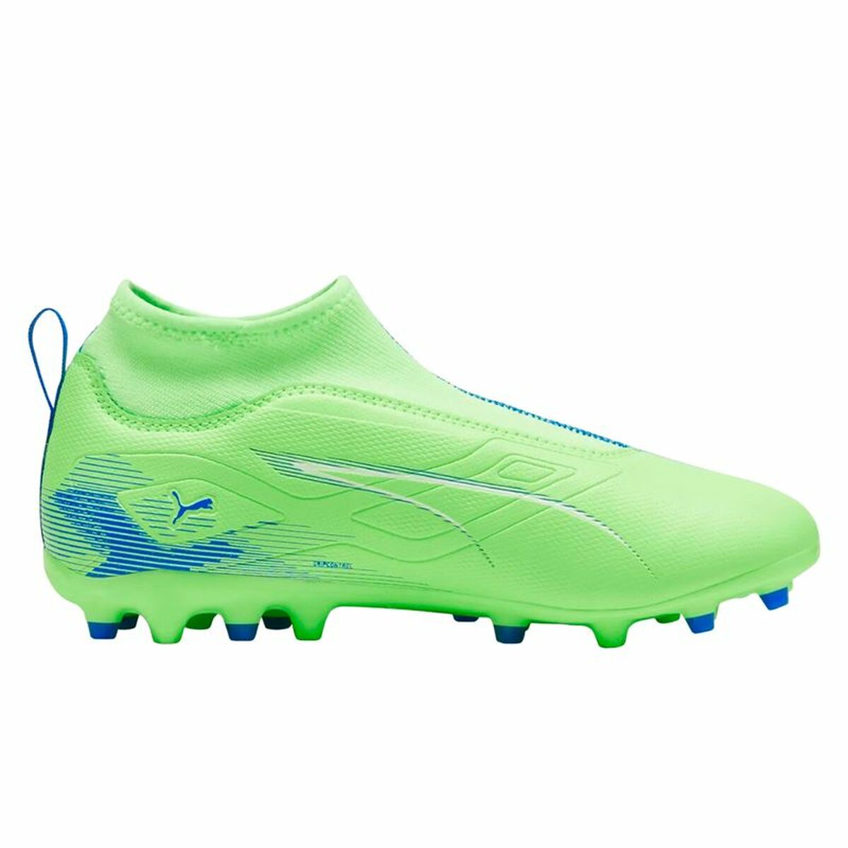 Childrens Football Boots Puma Ultra 5 Match+ Ll Mg Green 37