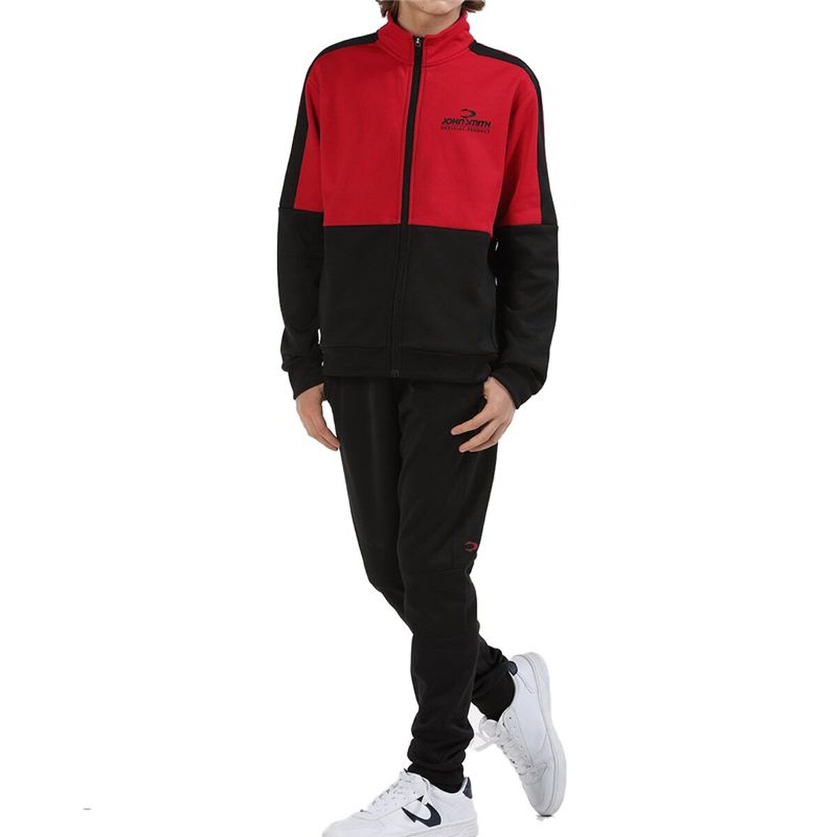Tracksuit for Adults John Smith KORLOM-069 Crimson Red Men
