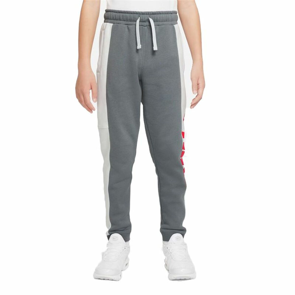 Children's Tracksuit Bottoms Nike Sportswear  White Dark grey 13-15 Years