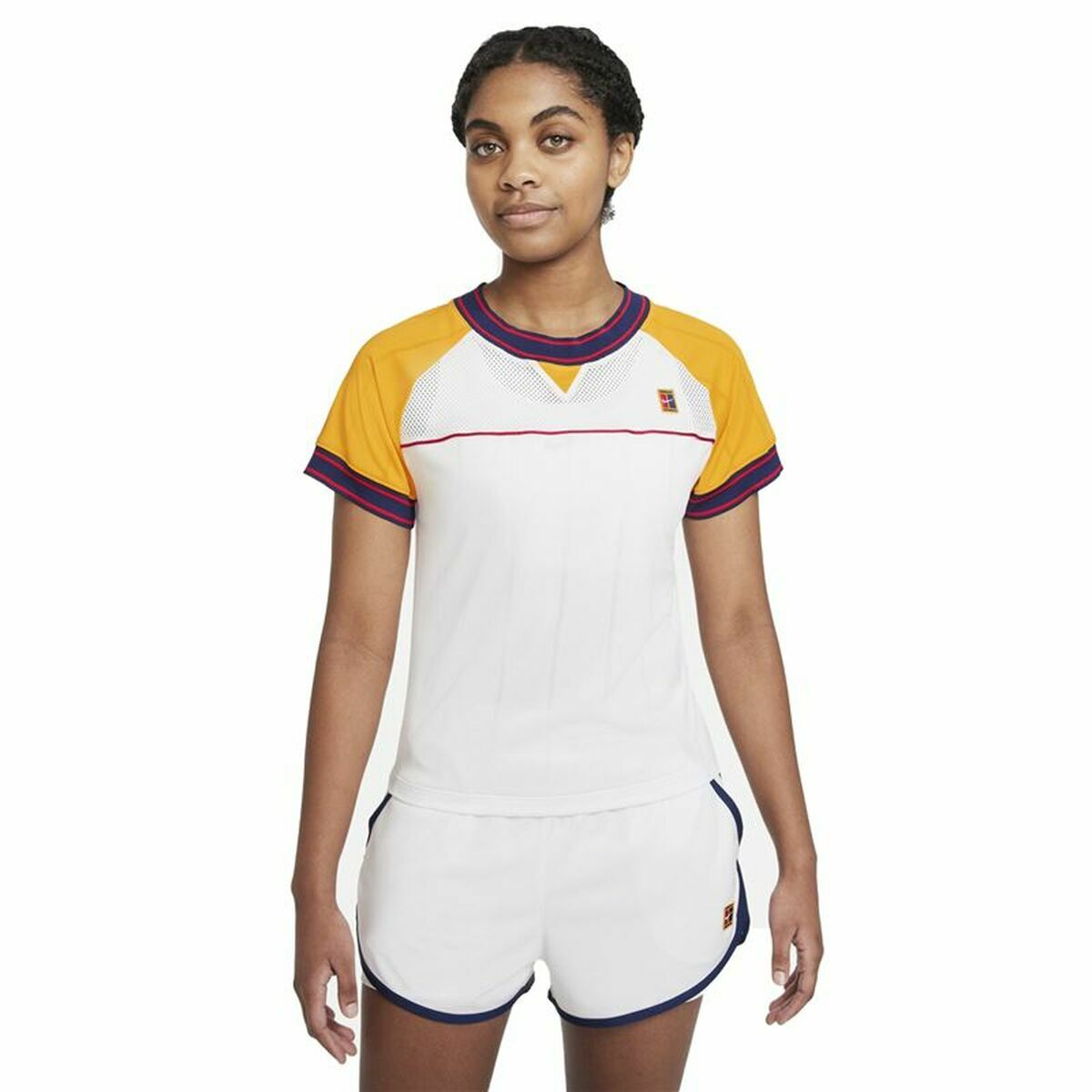 Women’s Short Sleeve T-Shirt Nike Court Dri-Fit Slam White M