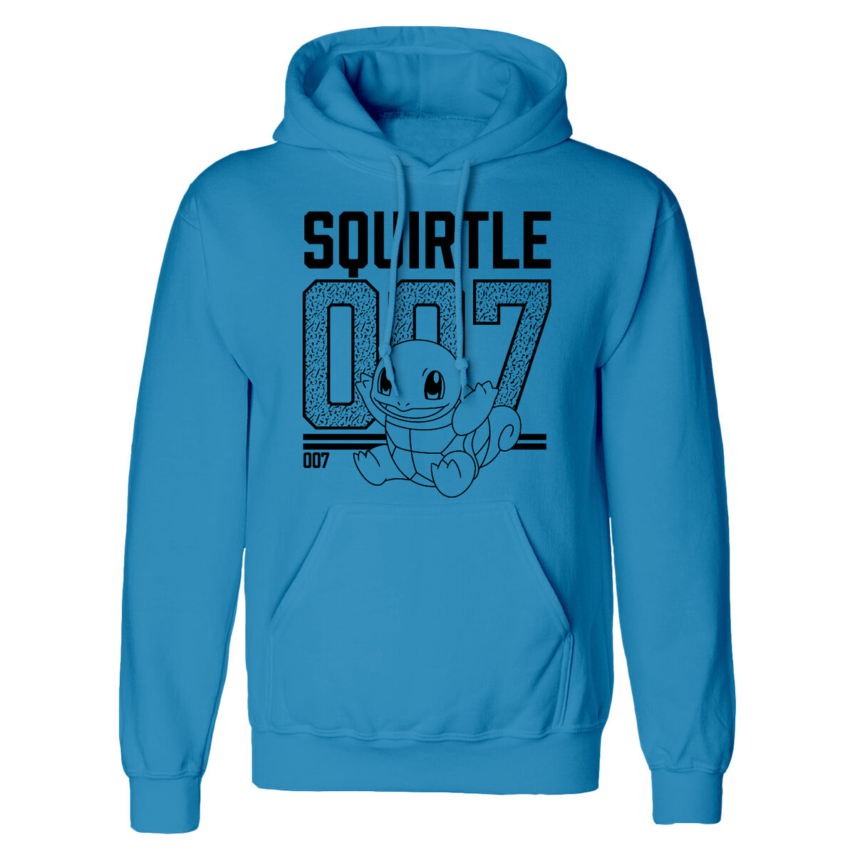 Unisex Hoodie Pokémon Squirtle Line Art Blue M