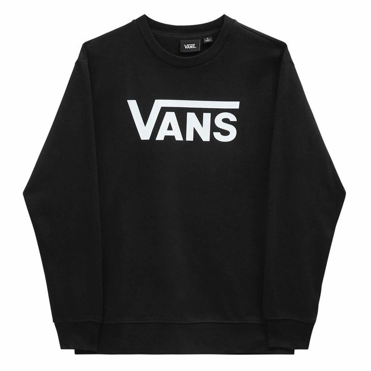 Women’s Sweatshirt without Hood Vans Drop V Logo BFF Crew Black L