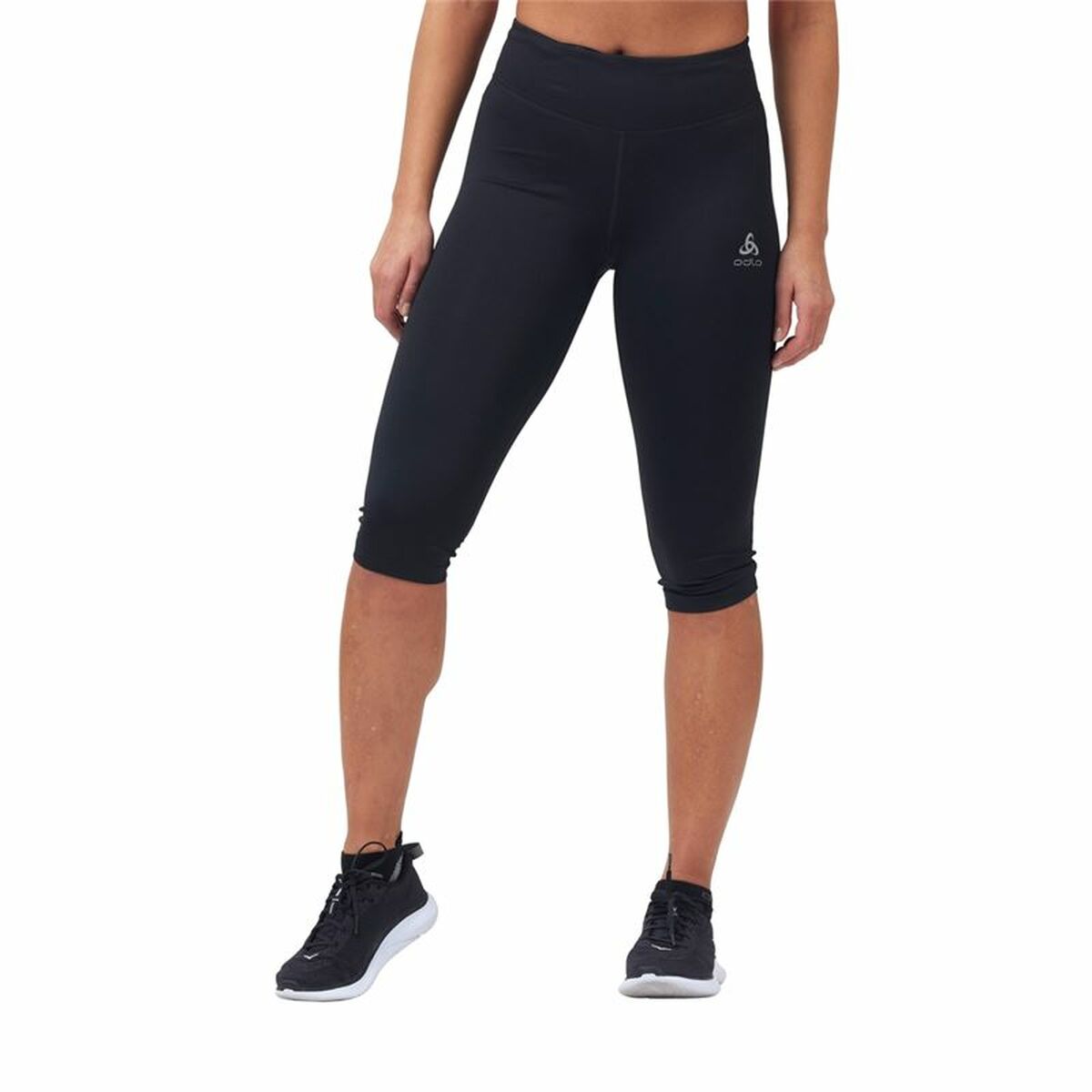 Women's Cropped Sports Pants Odlo 3/4 Essential Black XS