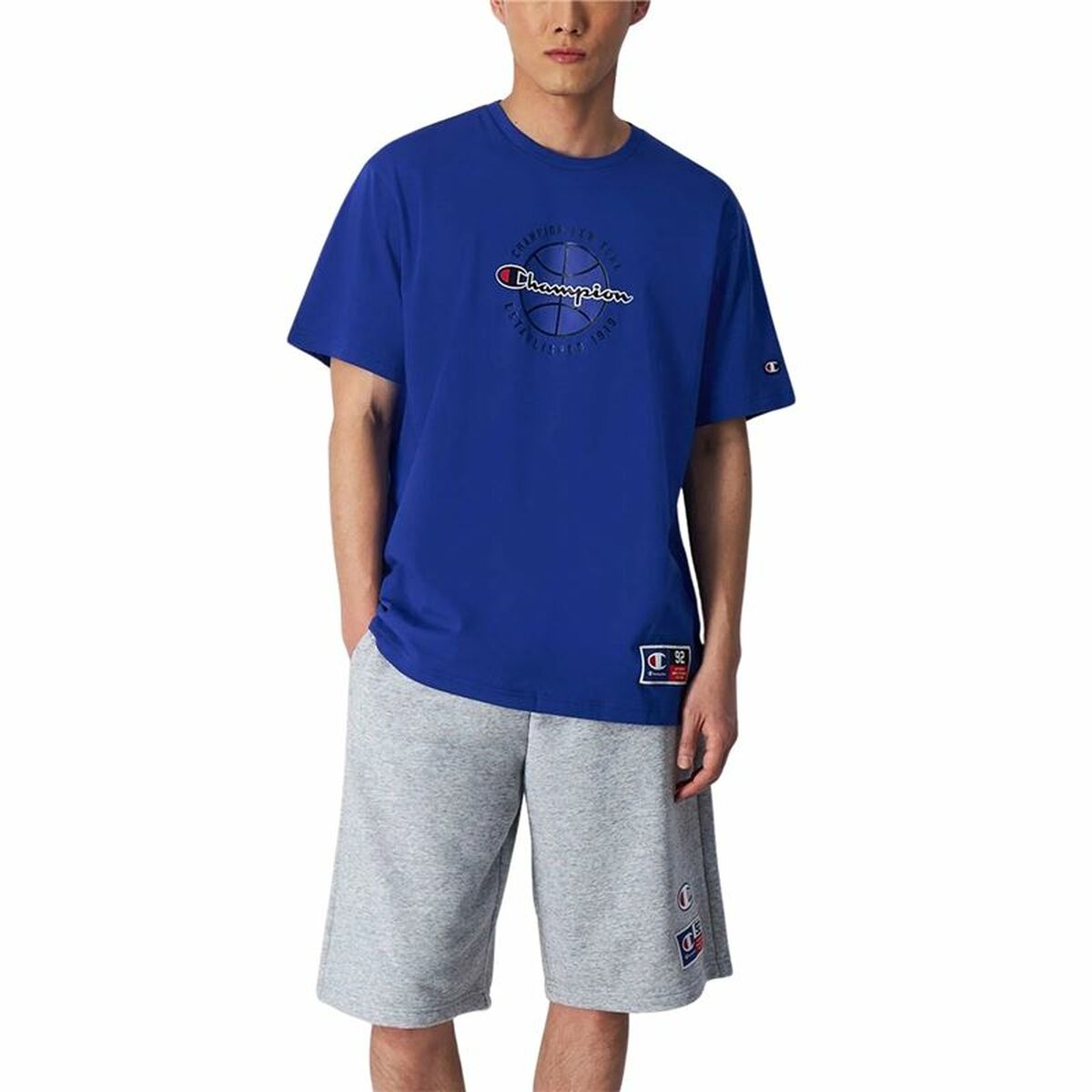 Men’s Short Sleeve T-Shirt Champion Crewneck M