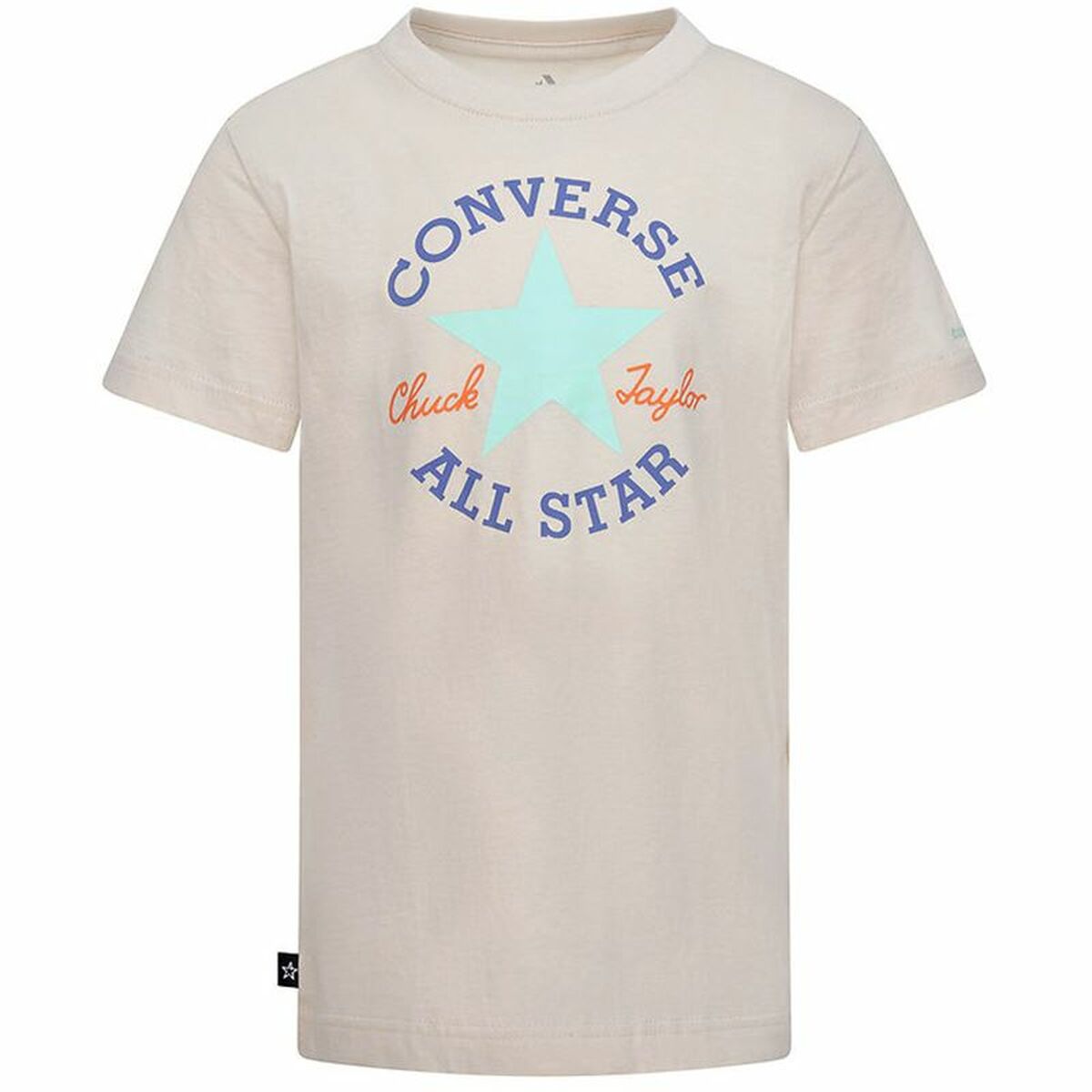 Child's Short Sleeve T-Shirt Converse Core Sse Salmon 10-12 Years