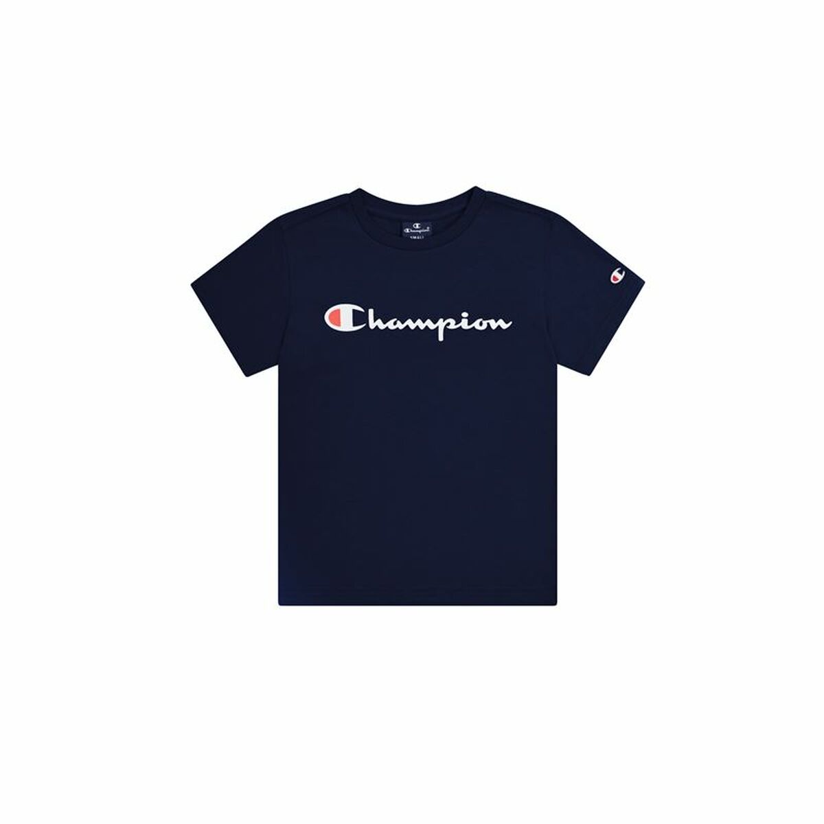 Child's Short Sleeve T-Shirt Champion Crewneck Blue 9-10 Years