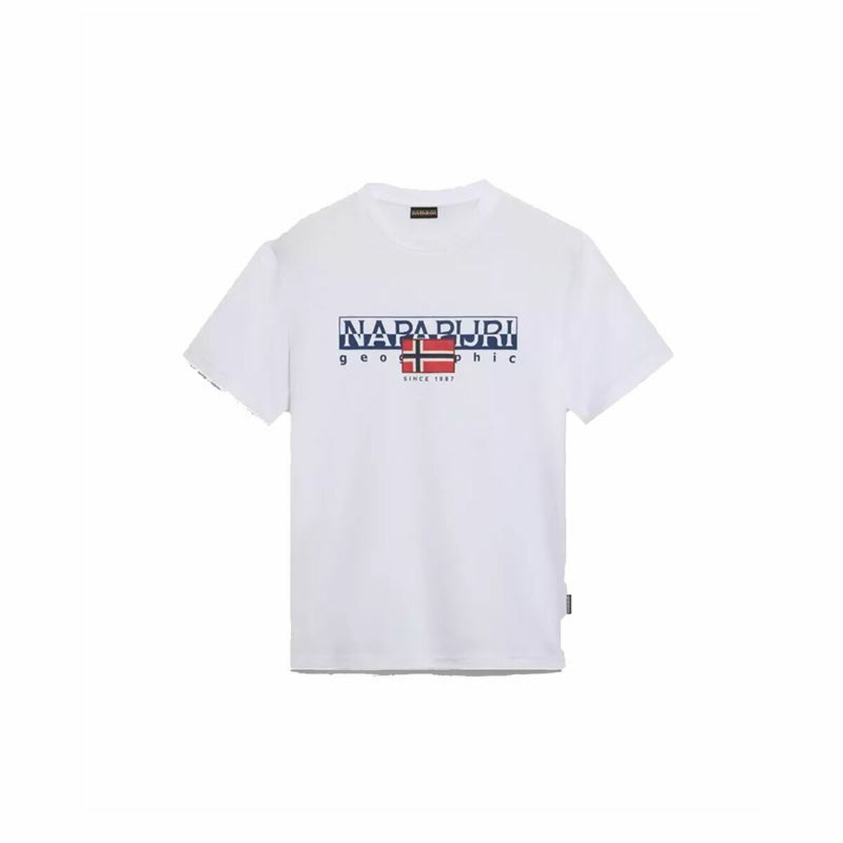 Men’s Short Sleeve T-Shirt Napapijri S-Aylmer White L